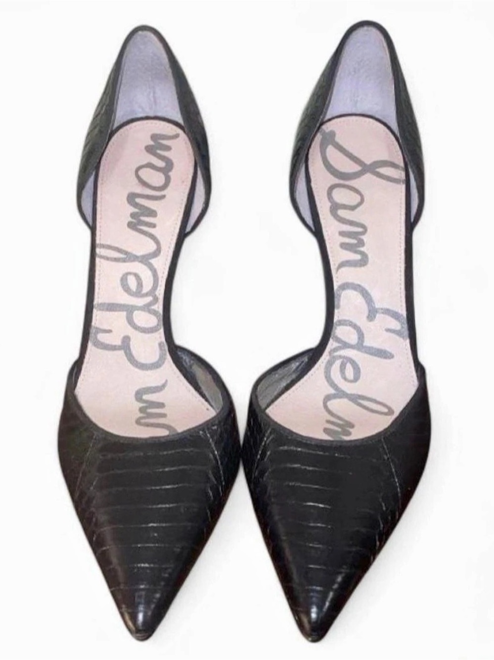 Sam Edelman Hazel Pointed Toe Pump Black Heels